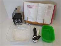 Recipe Stand with Recipe Book, Can Opener,