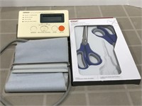Blood Pressure Monitor and 2 Scissors