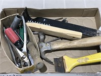 Assortment of Hand Tools. Includes a hammer,