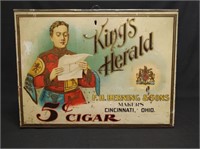King's Herald 5-Cent Cigar Store Bin/Humidor