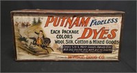 Putnam Famous Dyes General Store Wooden Display