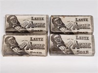 (4) Antique Lautz Acme Soap Bars in original