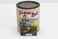Plow Boy Chewing & Smoking Tobacco Paper Can