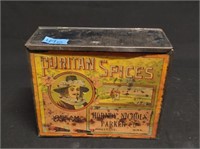 Puritan Spices Cream Tartar Store Display Tin