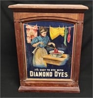 Diamond Dyes Wood General Store Display Cabinet