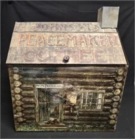 Johnson's Peacemaker Coffee Large Store Display -