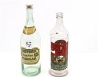 Antique Cordial & Vinegar Bottles