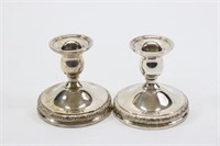 Vintage Prelude Sterling Silver Weighted Candlesti