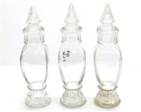 Vintage Apothecary / Candy Jars (3)