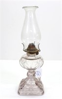 Handled Glass Oil Lamp