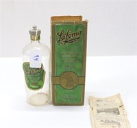 F.W. Fitch Co. Lafoma Hair Tonic Bottle and Box
