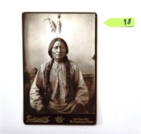 Sitting Bull Old Western  Portrait Cabinet Card