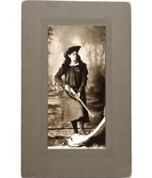Annie Oakley Old Western Cabinet Card