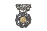 1912 War Maneuvers Service Medal & Extra Center Pi