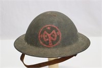 WW1  Painted 27th Infantry Division Helmet