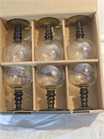 6 Romer Rhein wine glasses with original box