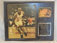 Michael Jordan Retirement plaque 15x12" w/