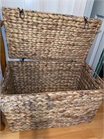Woven Reed Storage Chest-28x16x17