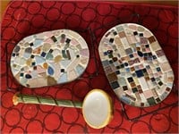 Mosaic Tile Trivets and Ladle