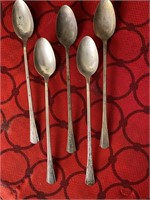 Vtg Court Silver Plate 8" Tea Spoons