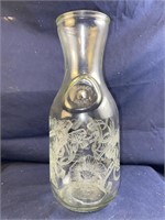 Etched Wine Carafe