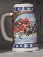 1995 Budweiser Holiday Stein Lighting The Way Home