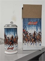 Budweiser 2007 Holiday Stein still in original