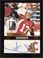 Jason Gesser 2003 WSU Football On Card RC AUTO