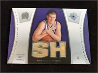 Spencer Hawes 2007 UD Rookie Dual Jersey Patch