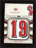 Joey Votto Reds Topps Jumbo Jersey Number Relic