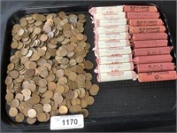 1,475 Lincoln Pennies, Most Wheat.