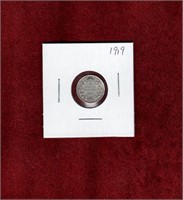CANADA 1919 SILVER 5 CENT COIN