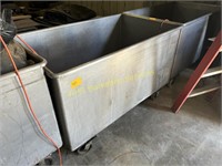 Stainless Cart - 36" Wide, 60" Long, 30" Tall