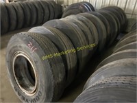 16 Truck Tires w/Steel Wheels