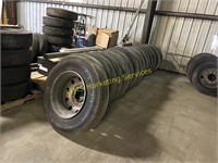 15 Truck Tires w/Aluminum Rims