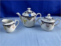Teapot, Cream & Sugar - Andrea Japan