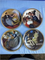 4 Norman Rockwell Collector Plate