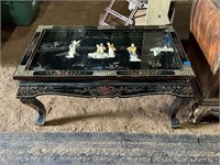 Oriental Black Lacquer Coffee Table