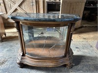 Marble Top Display Cabinet