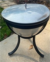 Outdoor stainless fire kettle ice chest