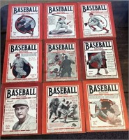 9 Vintage Baseball Magazine lot