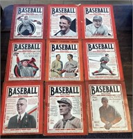 9 Vintage Baseball Magazine lot
