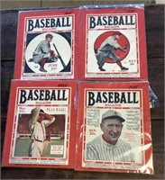 4 1925 Baseball Magazine lot