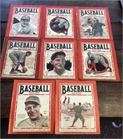 8 Vintage Baseball Magazine lot