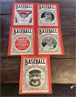 5 Vintage Baseball Magazine lot