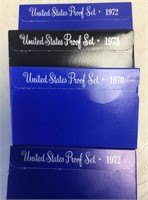 4 proof sets --1970 / 1972 x2 / 1973