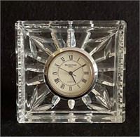 Waterford crystal clock --2.75" square