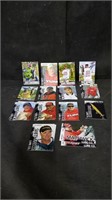 FISHING CARD LOT OF 21, W/ 4 SIGNED CARDS