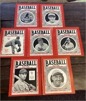 7 1937 Baseball Magazine lot