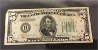 1934 D $5 bill